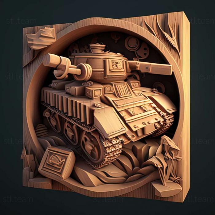 3D модель Танковая боевая игра (STL)